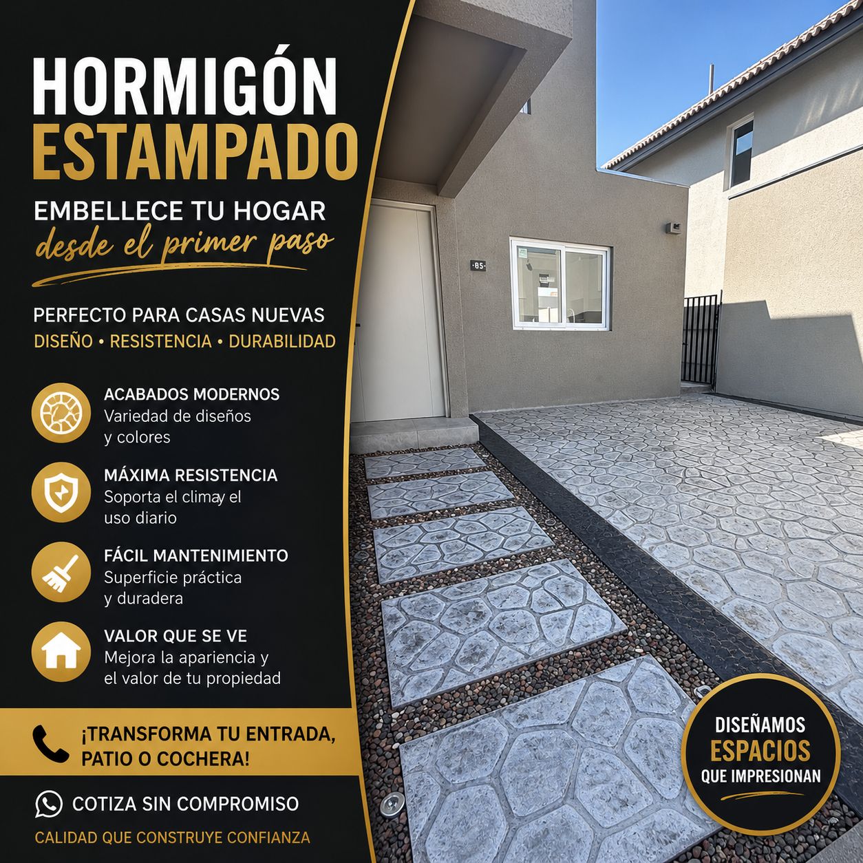Hormigón estampado R&S